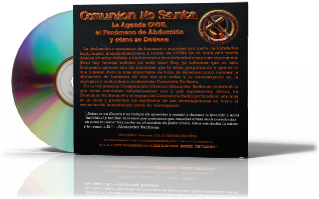 COMUNION NO SANTA DVD BACK